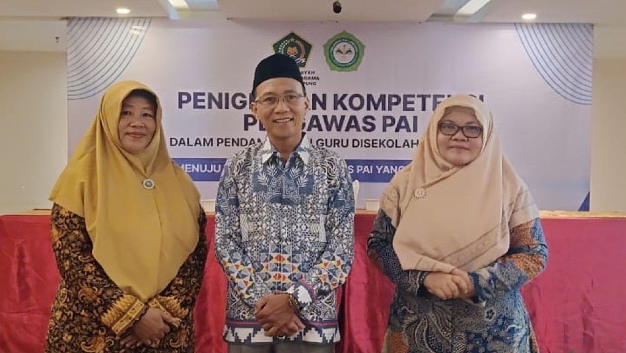 Tiga Pengawas PAI Tanggamus Ikuti Pelatihan Peningkatan Kompetensi di Bandar Lampung